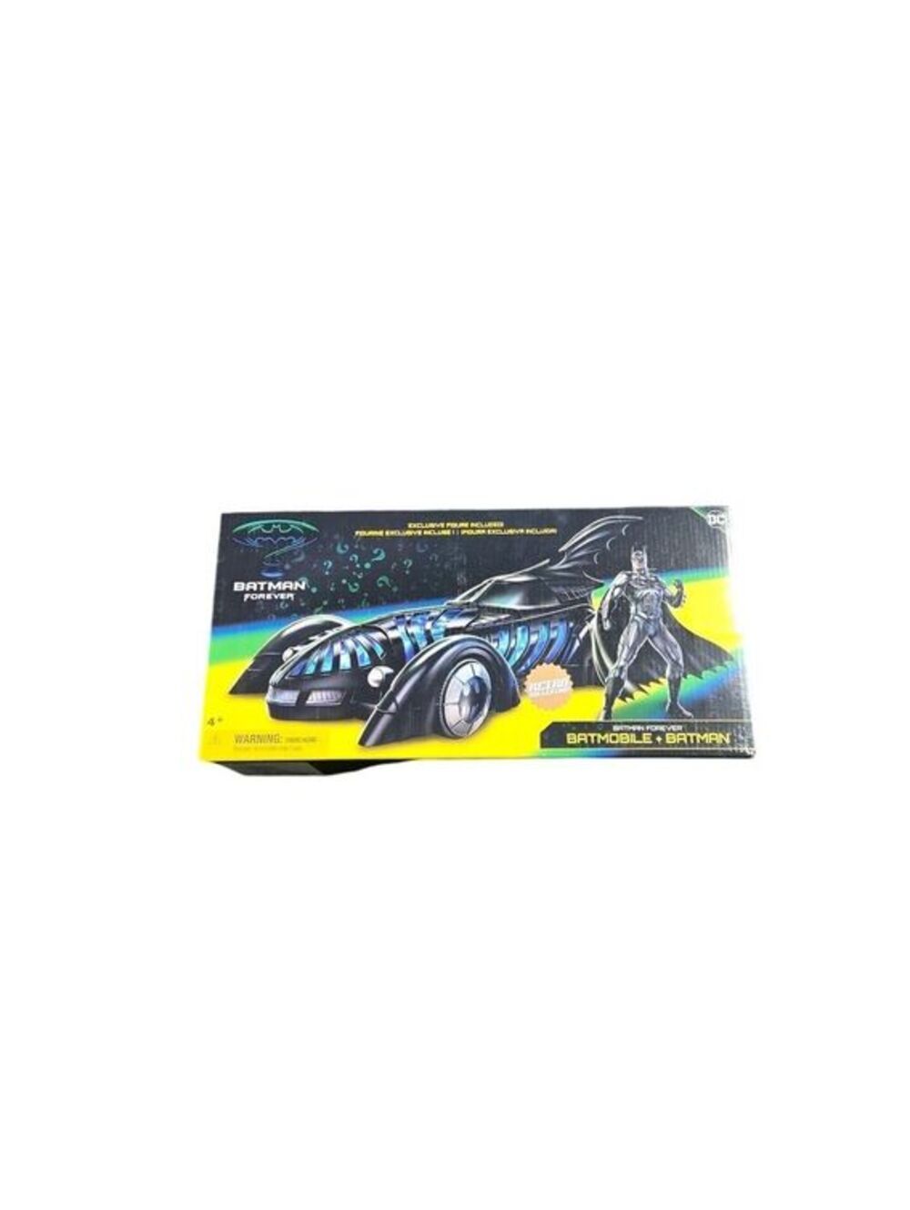 Spin Master DC Retro Collection Batman Forever Batmobile and Batman Figure Set -